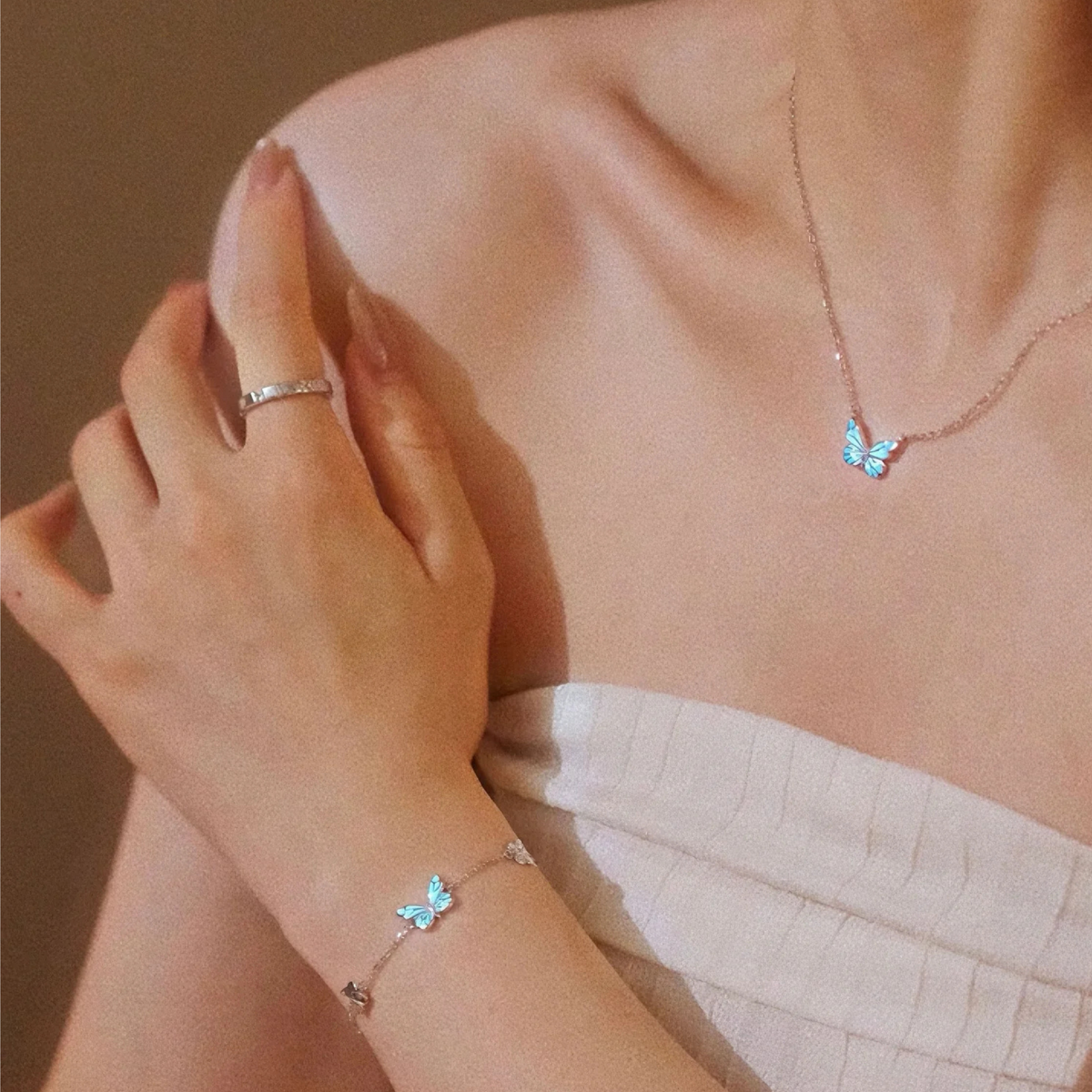 Bracciale Farfalla Illuminata (ARGENTO 925)